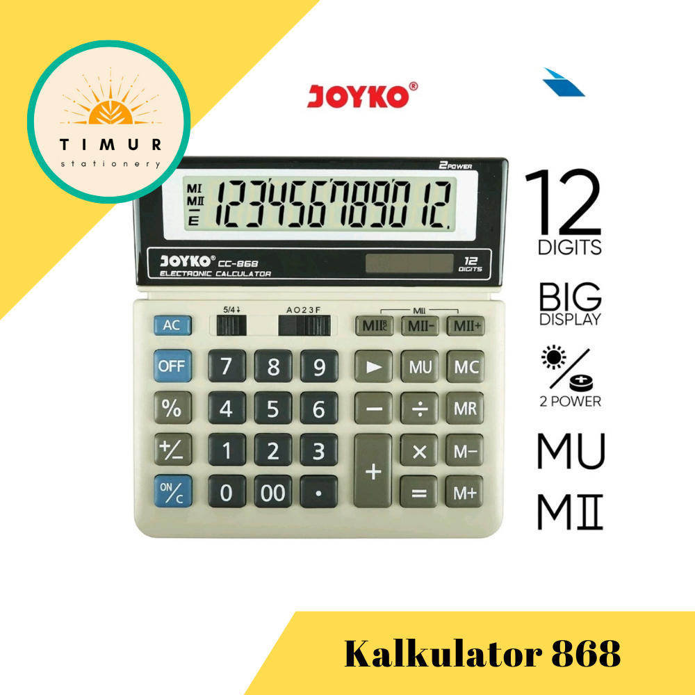 

Calculator Kalkulator Joyko CC-868 12 Digits