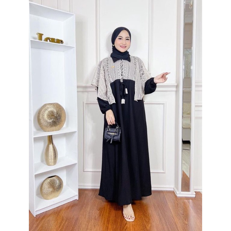 dress lace rompi cringkel airflow terbaru