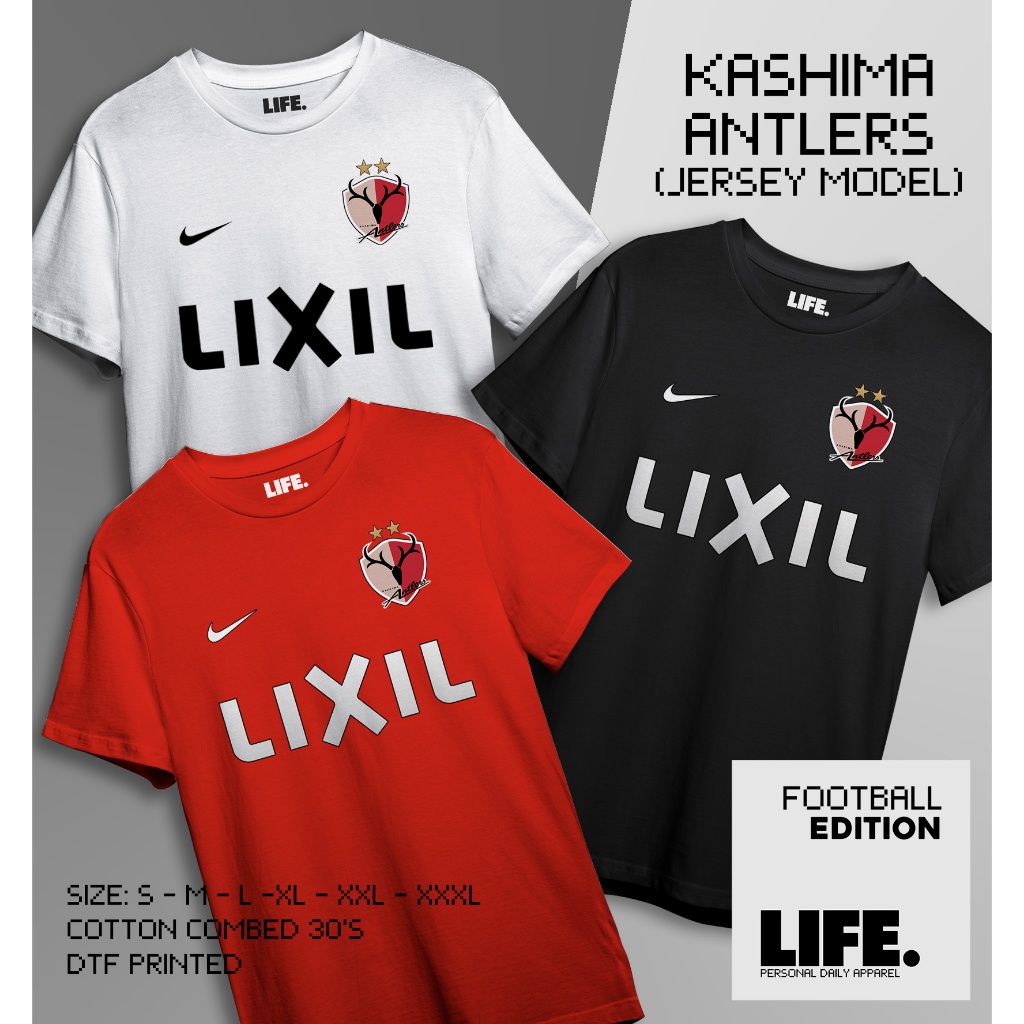 Kaos Bola Kashima Antlers Klub Liga Jepang Terbaru Japan Football Club  Bahan Katun Combed 30s Bukan