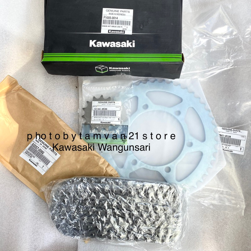 GEAR RANTAI SET ASSY NINJA 250 FI 250FI ORIGINAL