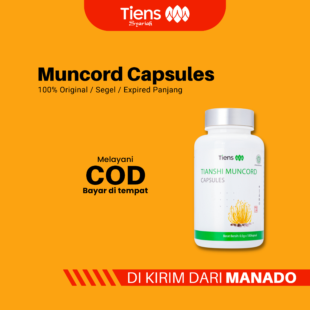 Muncord Tiens Atau Cordyceps Tianshi Original | Obat Kuat | Daya Tahan Tubuh | Tiens Manado