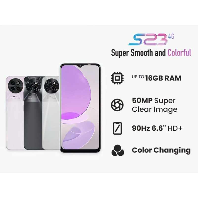 ITEL S23 4G Ram 8gb256gb ORIGINAL 100% GARANSI RESMI 1 TAHUN