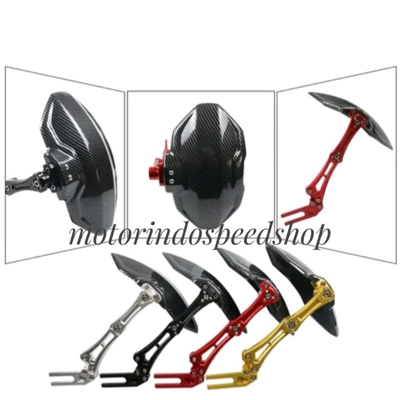 mudguard carbone cnc R15 R25 Vixion xabre ninja 250 dan motor Lainnya  universal