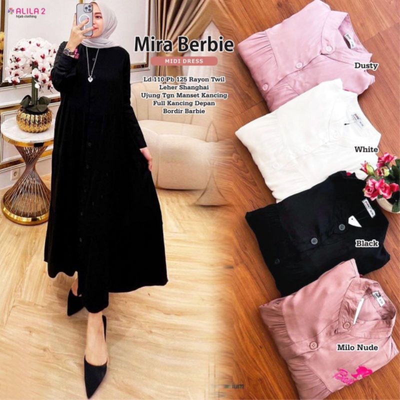 MIRA BERBIE MIDI DRESS LD 110 RAYON TWILL POLOS BY ALILA 2