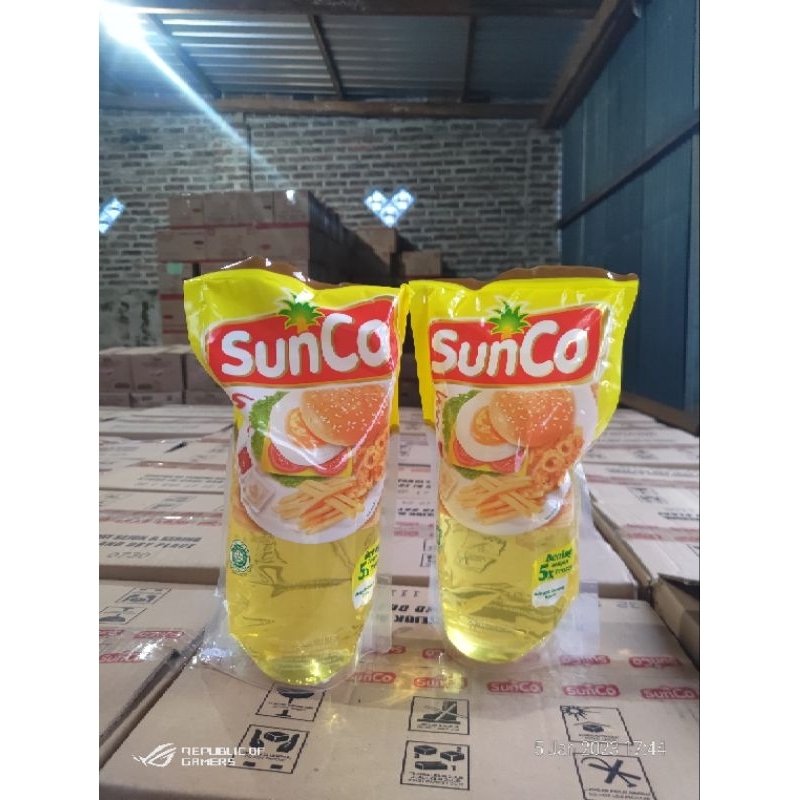 

Minyak Goreng SunCo 1 Liter 1 Karton isi 12 Pouch