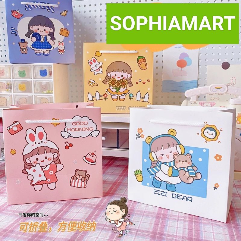 

PAPER BAG MOTIF KARTUN JEPANG AESTHETIC / GODDIE BAG /PAPERBAG TAS SOUVENIR KADO LUCU AESTHETIC