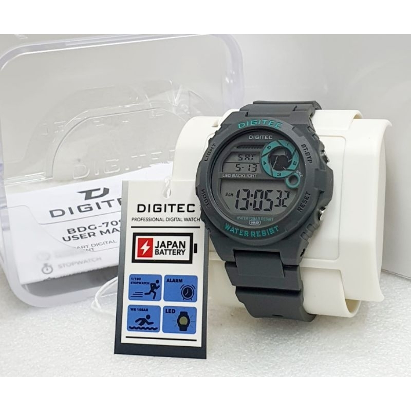 DIGITEC Jam Tangan Pria SPORT Digital DIGITEC 7090 Original Anti Air Bisa Dibawa Berenang TERBARU