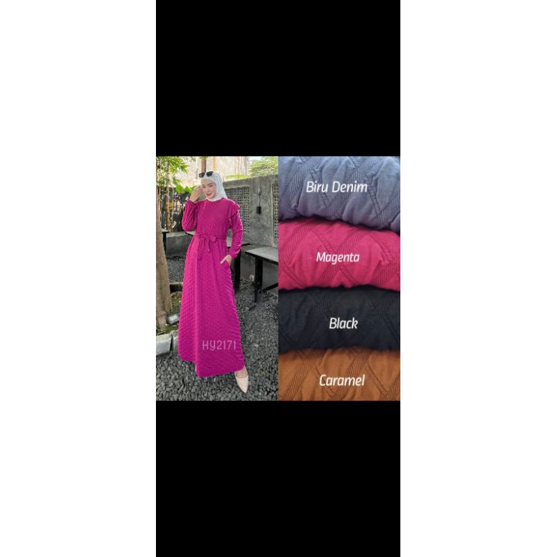 Gamis knit boals import premium