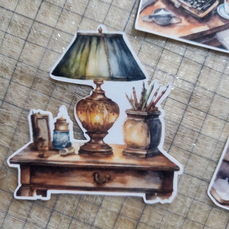 

16pcs sticker vintage home essential by DuniaSeni hiasan Journal,bujo dan scrapbooking