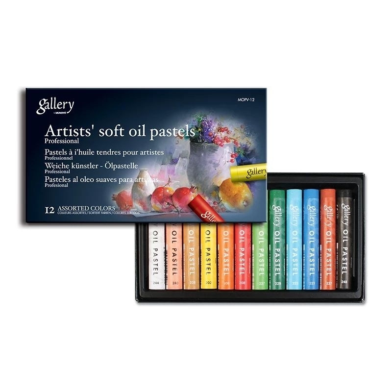 

krayon mungyo - Artist Soft Oil Pastel, krayon minyak 12 Warna hemat lebay