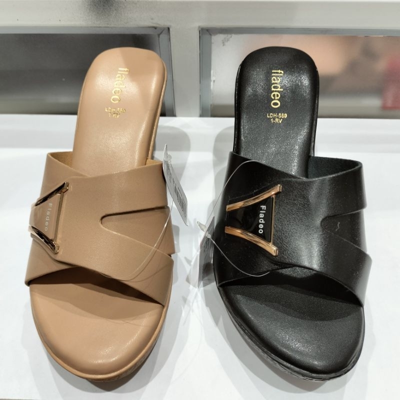 sandal cewek wedges fladeo 10cm