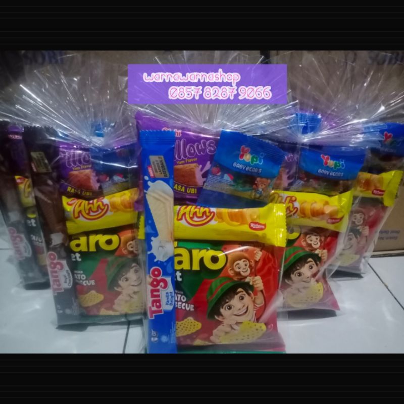 

Snack Ulang tahun Anak paket 5000an / Hampers Snack murah 5000an