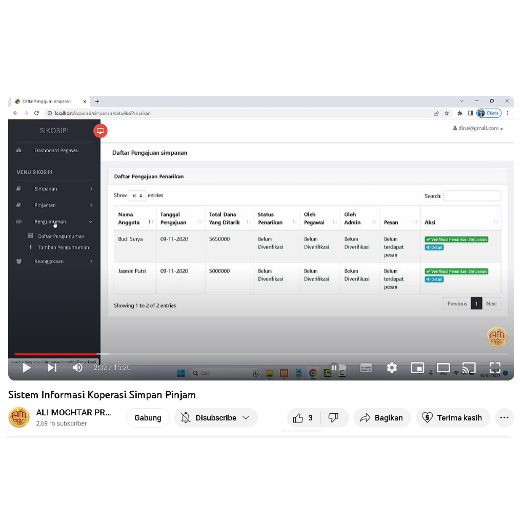 Sistem Informasi Koperasi Simpan Pinjam