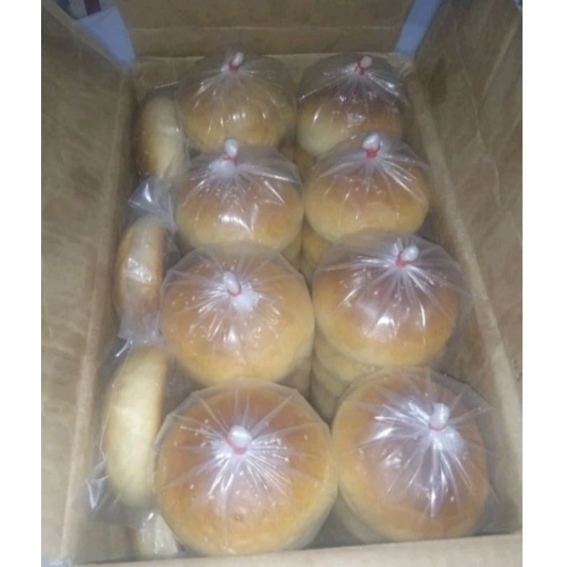 

ROTI BURGER 10CM 100PCS(PESAN PAGI DIKIRIM SORE)