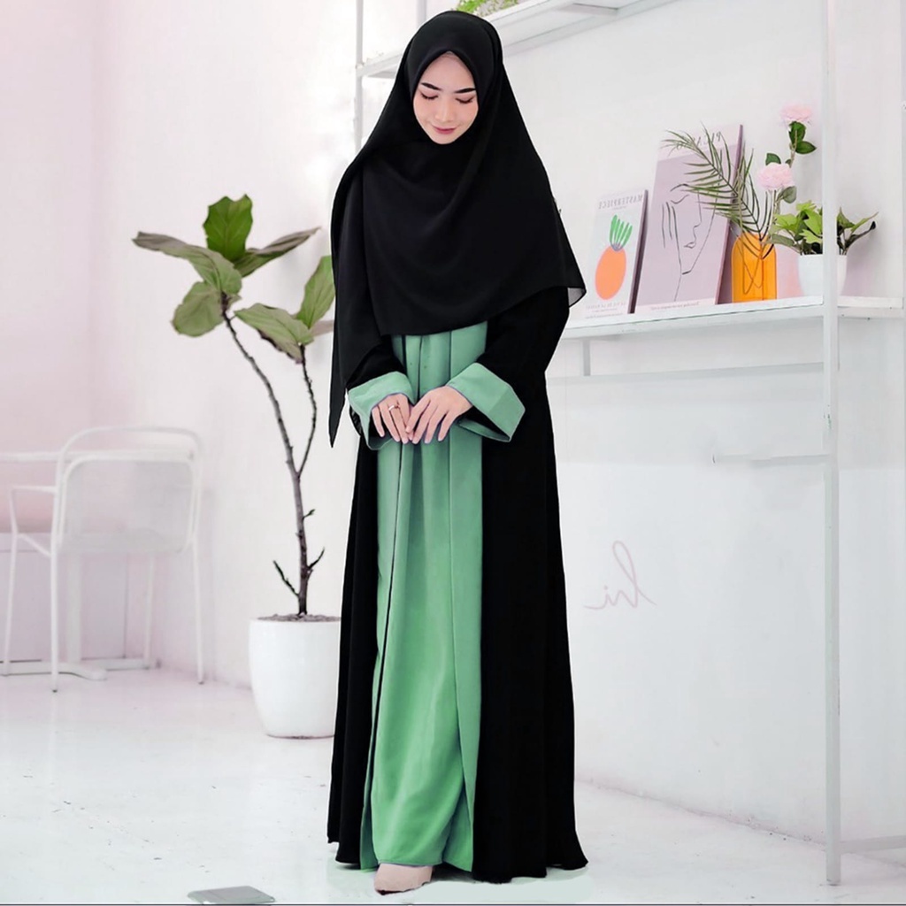 ABAYA TERLARIS // ABAYA HITAM // ABAYA ARABAN // ABAYA POLOS KOMBINASI WARNA