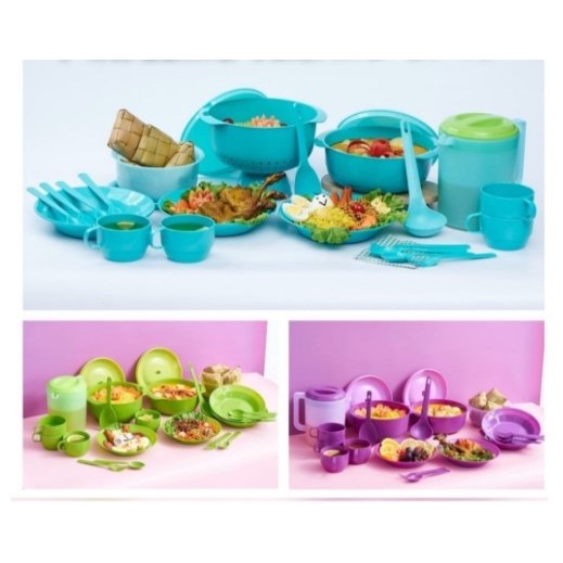 ✵ PRASMANAN CPM Ariana Serving Set of 18 Pcs / wadah Saji CPM Ariana Set 18pcs ❈
