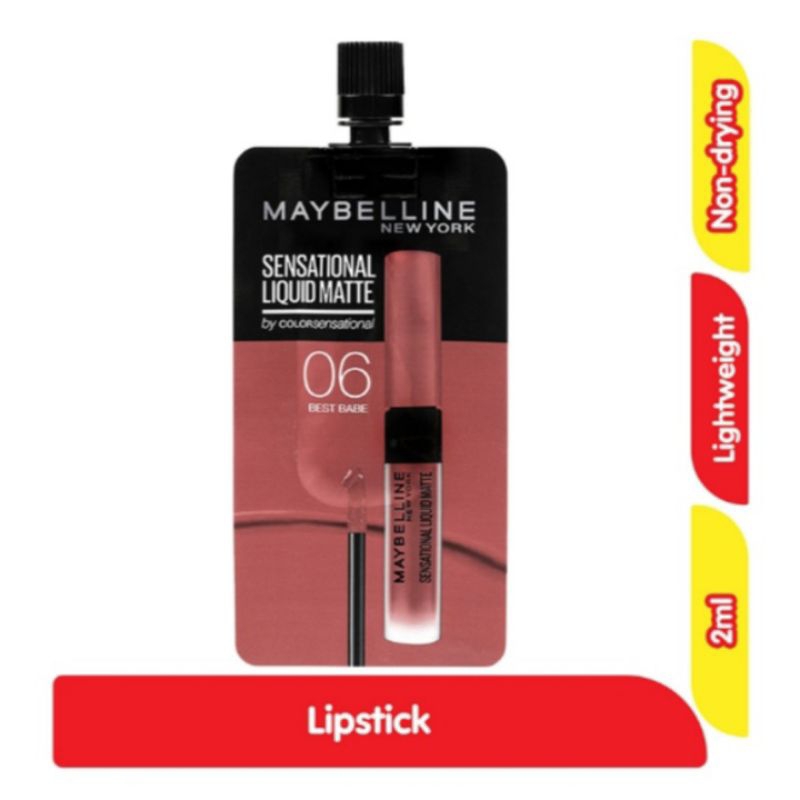 Maybelline Sensational Liquid Matte Sachet 06 Best Babe