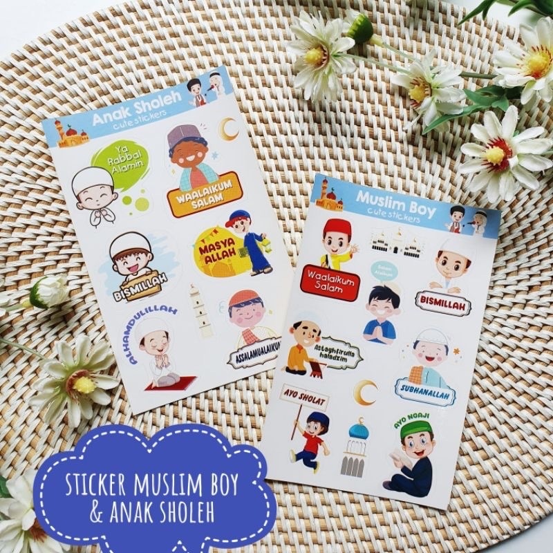 

Sticker Muslim Muslimah Boy Girl Anak Sholeh Sholehah Aesthetic Estetik Cute Stiker Murah