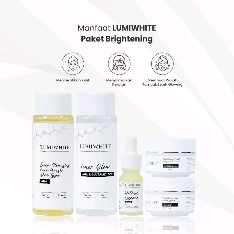 [ BPOM ] Paket Skincare Lumiwhite Brightening 5in1