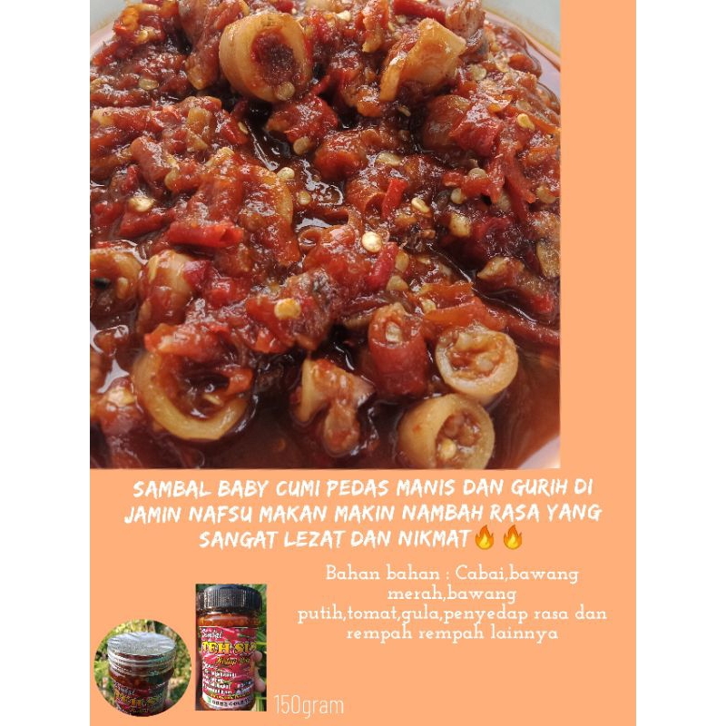 

SAMBAL BABY CUMI TERNIKMAT_KEMASAN 150gram