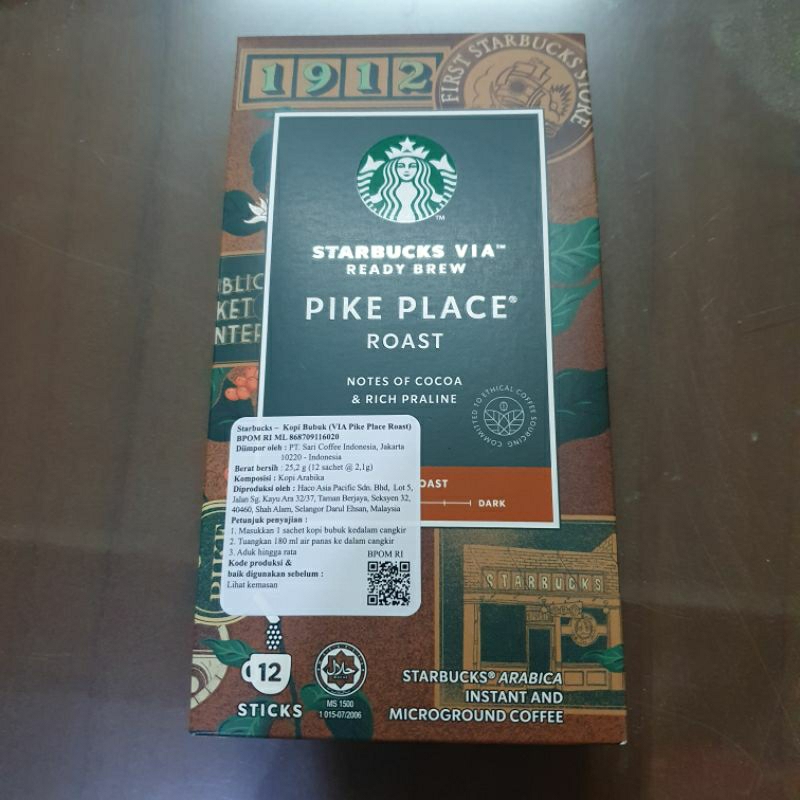 

Starbucks Via Pike Place Roast 12 stik
