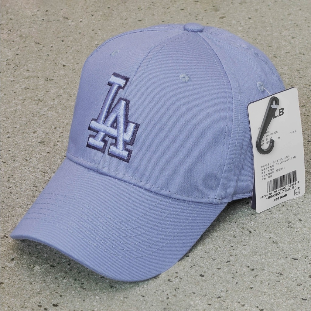 Topi LA MLB Baseball Fashion Pria Wanita Import Mirror ORI Purple Ungu