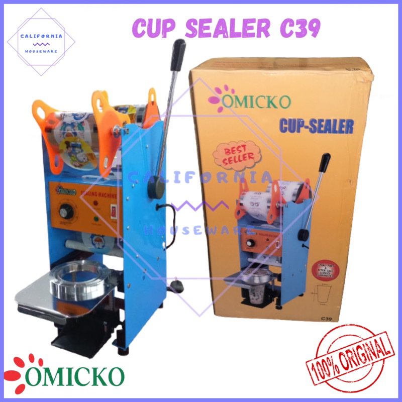 Cup Sealer OMICKO C39/Mesin Cup Sealer Press Gelas Plastik/Alat Press Gelas Plastik