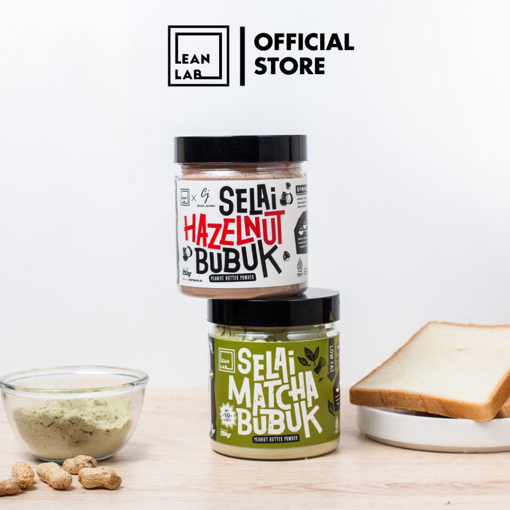 

Lean Lab Selai Matcha Starter Pack (250gr x2) Selai Bubuk Rendah Lemak Rendah Kalori Rendah Gula