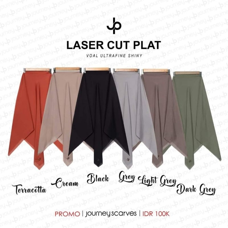 JOURNEY Hijab Polos Laser Cut Ory JOURNEY SCARVES