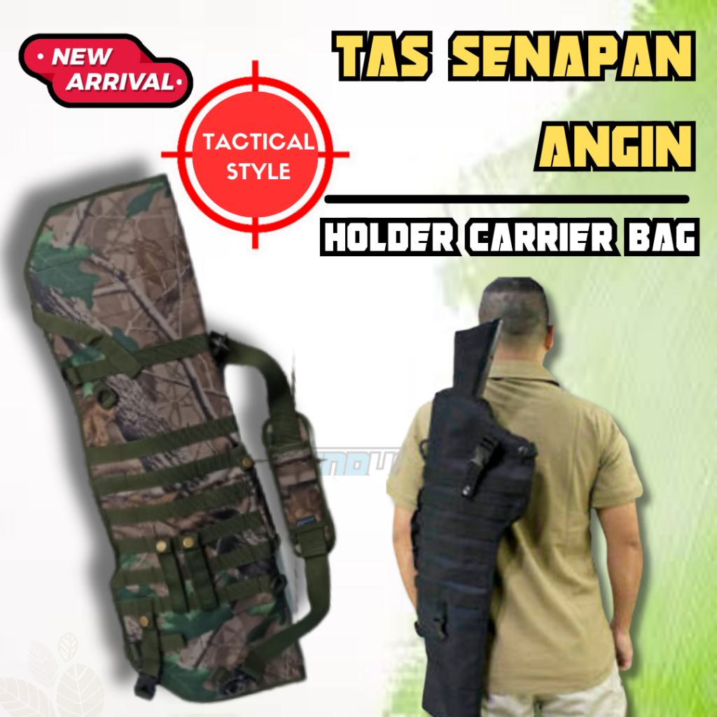 Tas GEJLUK Black Army OD 19 Double Power Holder Carrier Design RIngkas Bisa dilipat