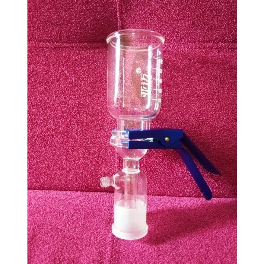 Funnel Glass Clamp Holder and Filter Head Vacuum Filtration Set 3 IN 1