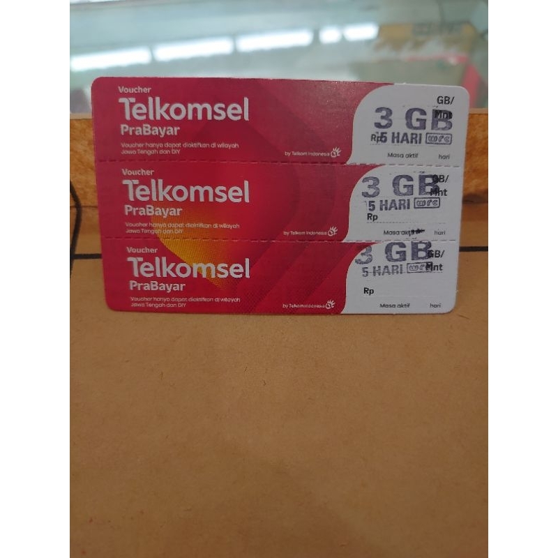 Voucher Telkomsel 3GB-5hari