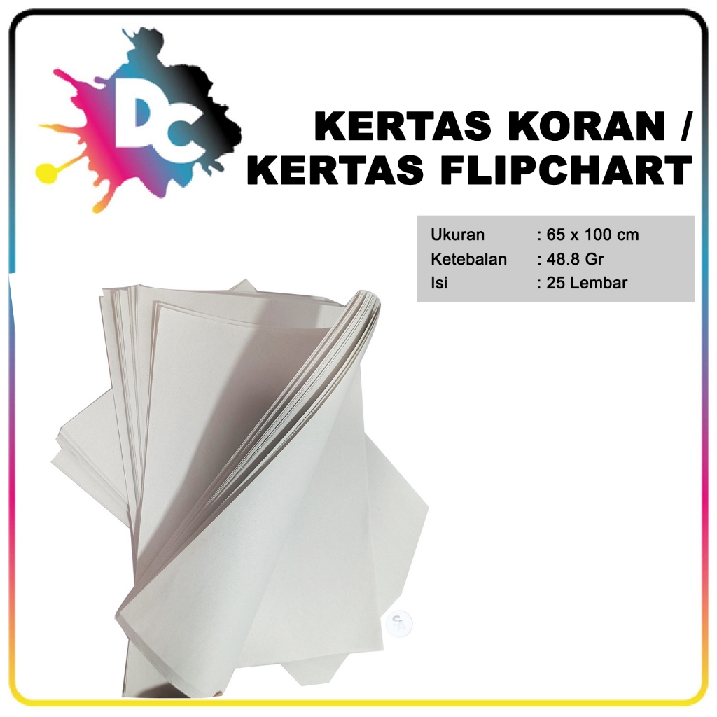 

Kertas Koran / Buram 65cm x 100cm 25 Lembar