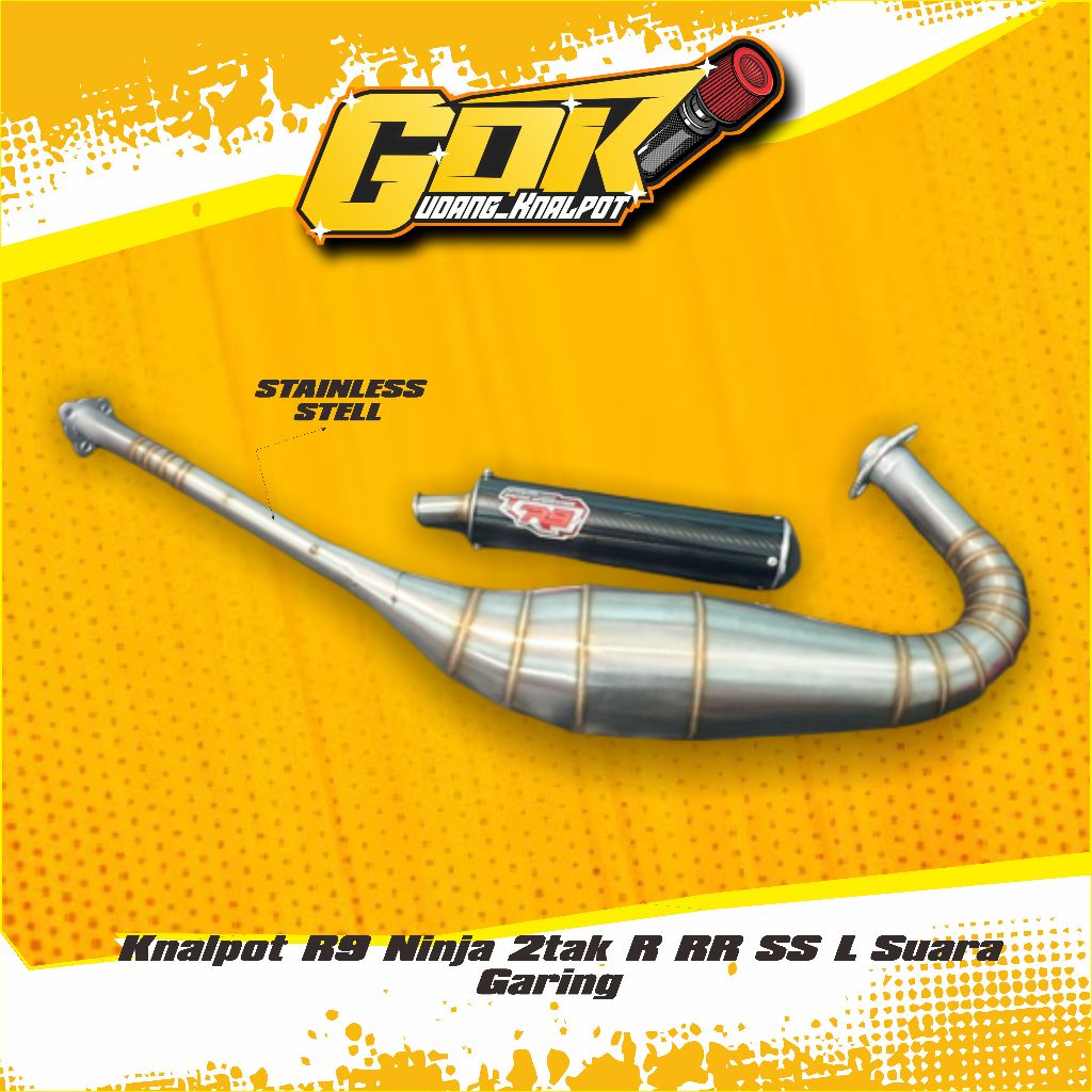 Knalpot R9 Ninja 2tak R RR SS L Suara Garing