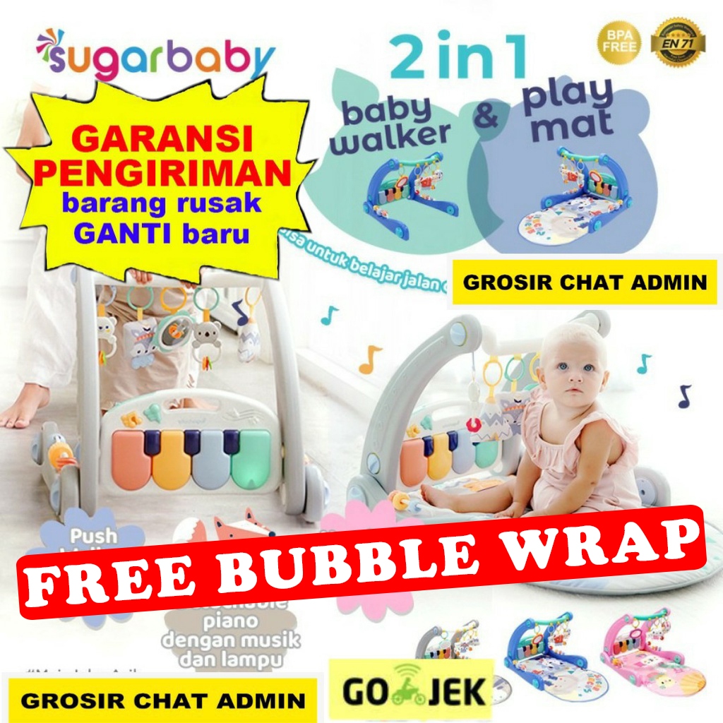 READY BANDUNG SUGAR BABY SUGARBABY [BOUNCER BAYI INDONESIA]NEW 2IN1 LAMA MINICAR MINI CAR Baby Walke