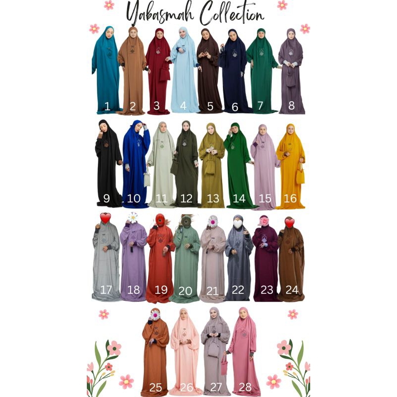 Mukena Yabasmah/ Mukena Terompah Hadramaut/Mukena Manset