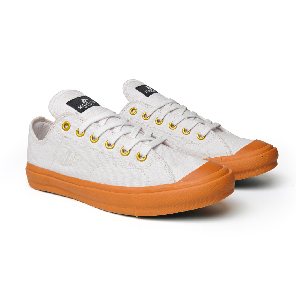 Mavelin - Classic Andro Low White Gum - Sepatu Sneakers Casual Pria Wanita