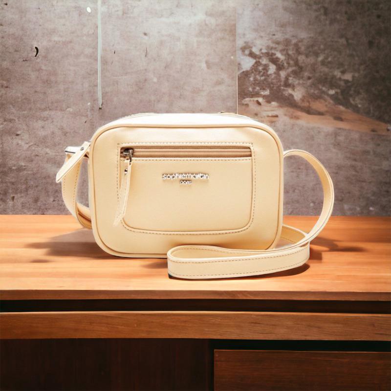 Tas Selempang Wanita Murah Promo Sale Sophie Martin Paris Chess Pink Mayonnaise