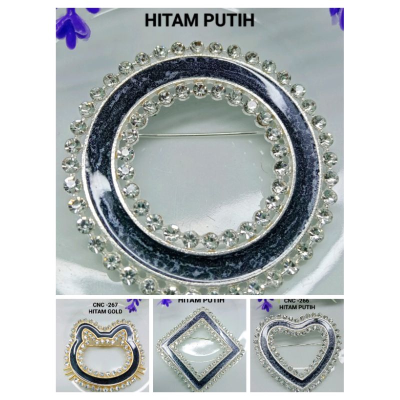 Bros Dada karakter / Bros gamis besar / Bros dada cantik / Bros elegan kristal /pcs