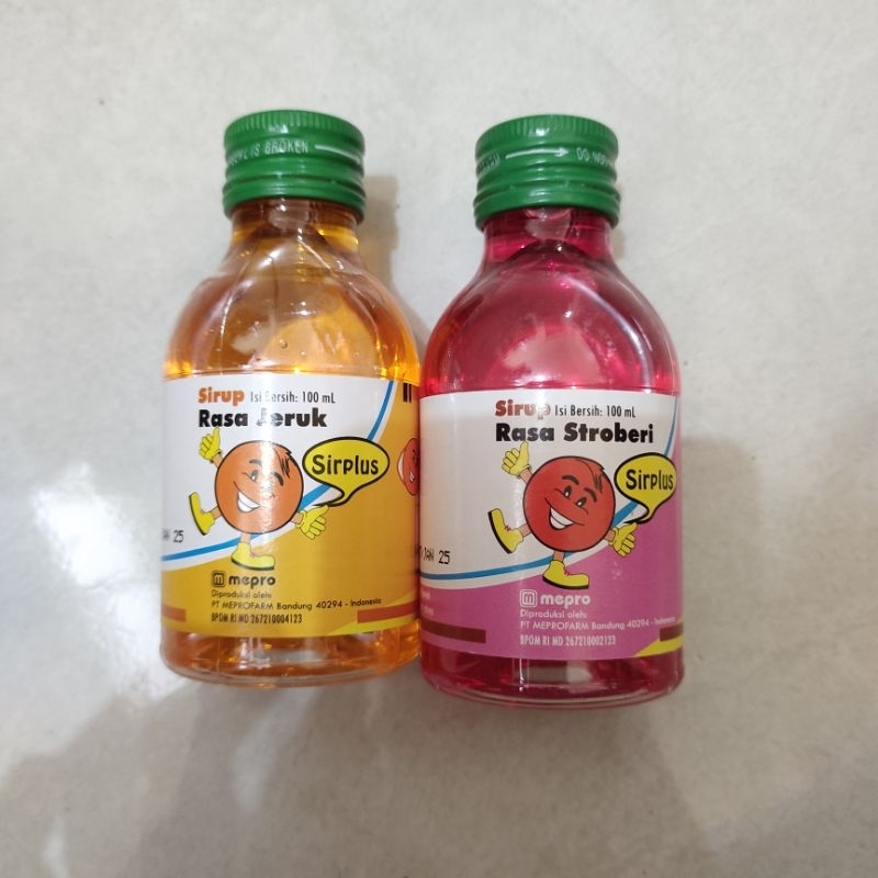 

Sirplus Sirup Rasa Strawberry/Jeruk Isi 100ml