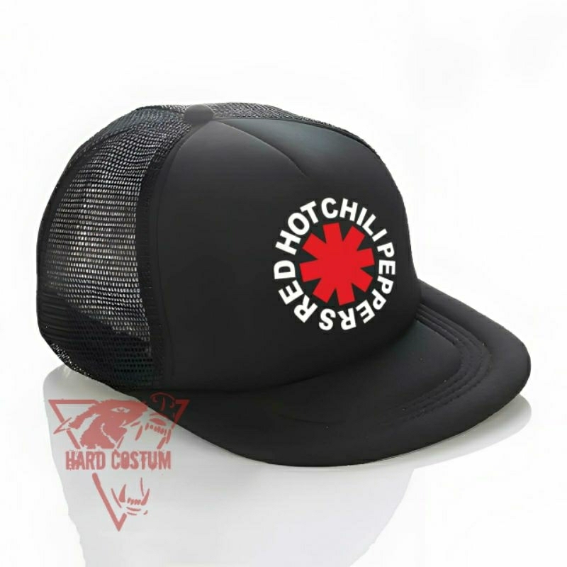 Topi snapback Jaring distro / Trucker Hat / Topi Jaring Pria / Topi Band - RHCP