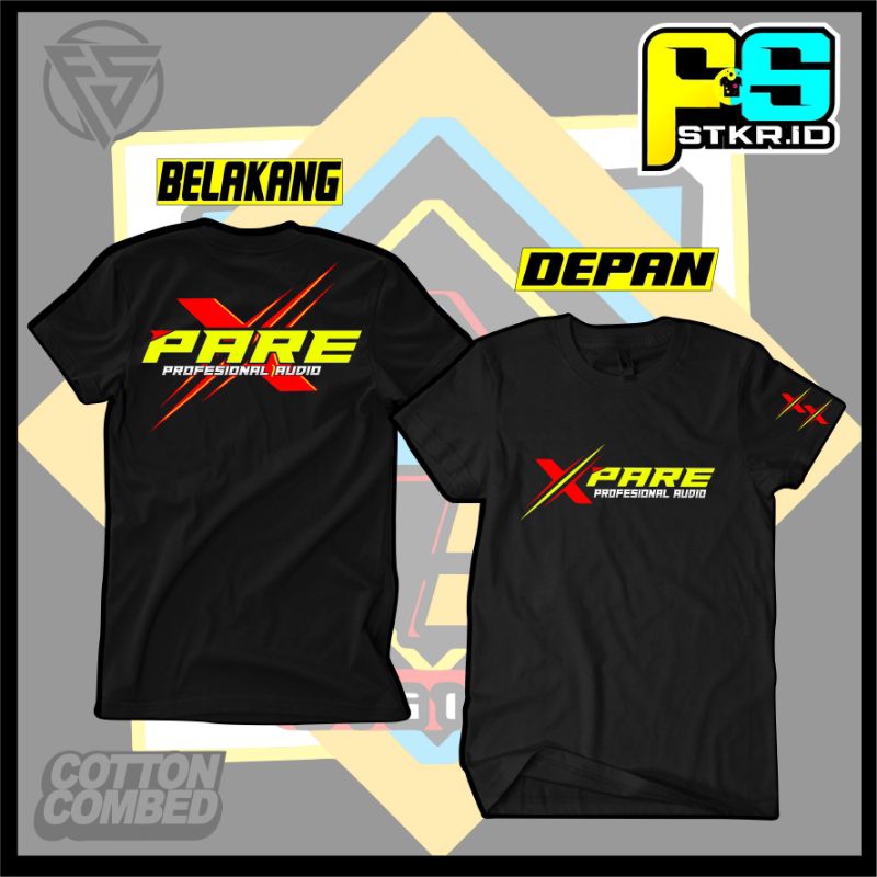 Kaos T-shirt Viral X-pare Audio// kaos pecinta sound horeg lengan pendek pria wanita