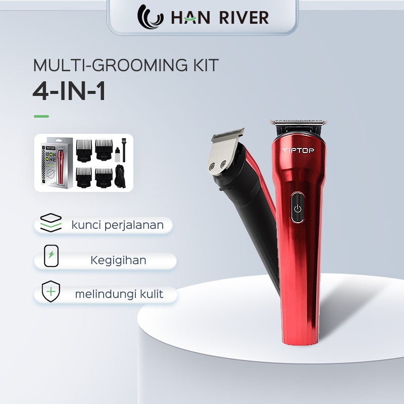 HAN RIVER X TIPTOP cukur jenggot/alat cukur rambut/mesin cukur rambut 3-12mm Sisir Pemangkasan