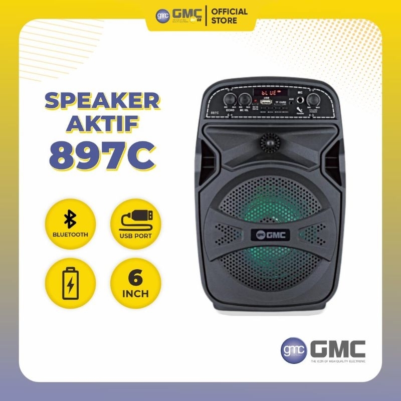SPEAKER BLUETOOTH GMC 897C SPEAKER MULTIMEDIA MULTIFUNGSI
