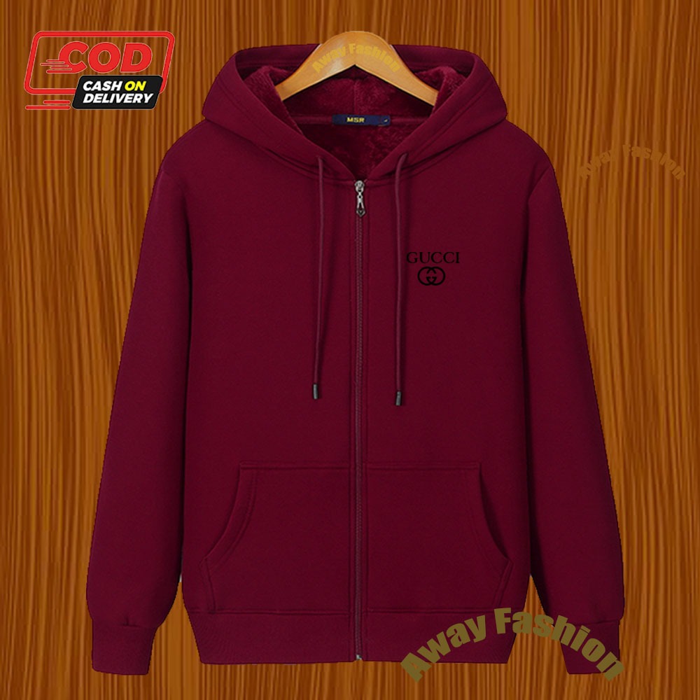 COD !!! Jaket Zipper Distro Gc Logo Text Hitam Premium /Quality/ Jeket Hoodie/ Unisex Jaket Resletin