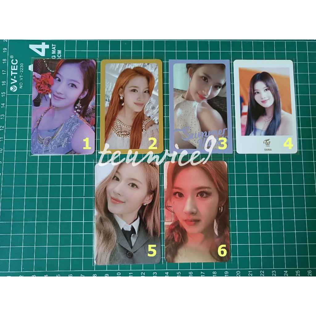 SANA TWICE PC PHOTOCARDS PHOTO CARDS