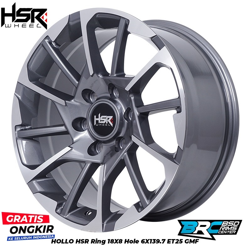 VELG MOBIL HUMMER EVEREST PAZERO FORTUNER TRITON HOLLO HSR R18X8 H6X139,7 ET25 GMF