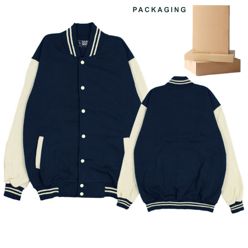 HOT SALE RAMBIDEND - VARSITY JACKET DISTRO UNISEX POLOS NAVY JAKET VARSITY PRIA