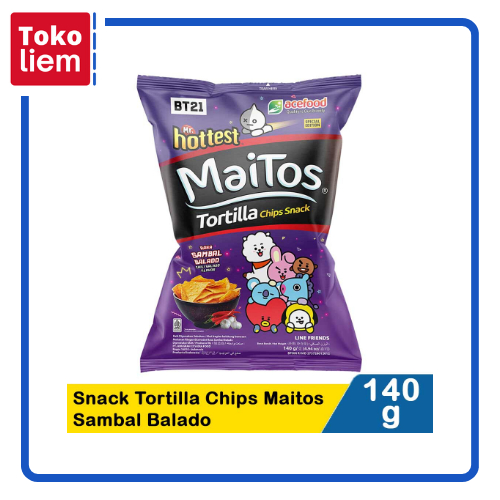 

Mr.Hottest Snack Tortilla Chips Maitos Sambal Balado 140G