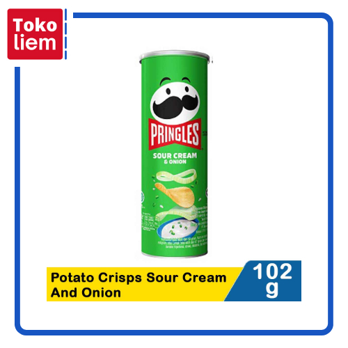 

Pringles Potato Crisps Sourcream & Onion 102G